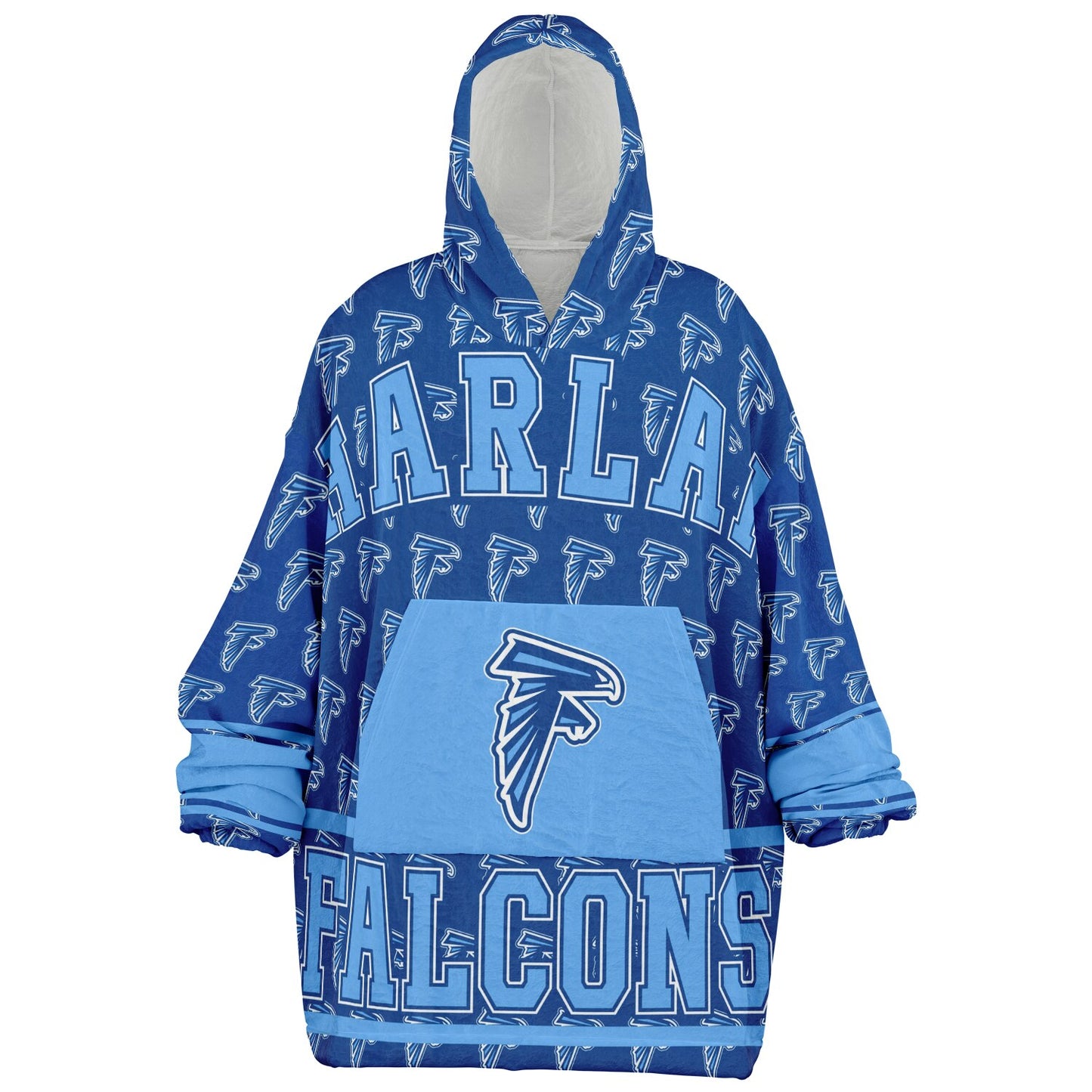 Harlan High School Snug Hoodie | Hoodie Blanket | Harlan Falcons | Football SZN