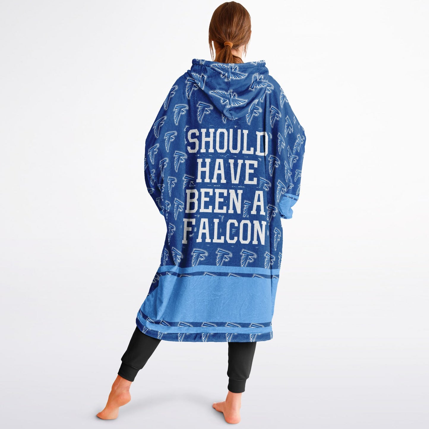 Harlan High School Snug Hoodie | Hoodie Blanket | Harlan Falcons | Football SZN