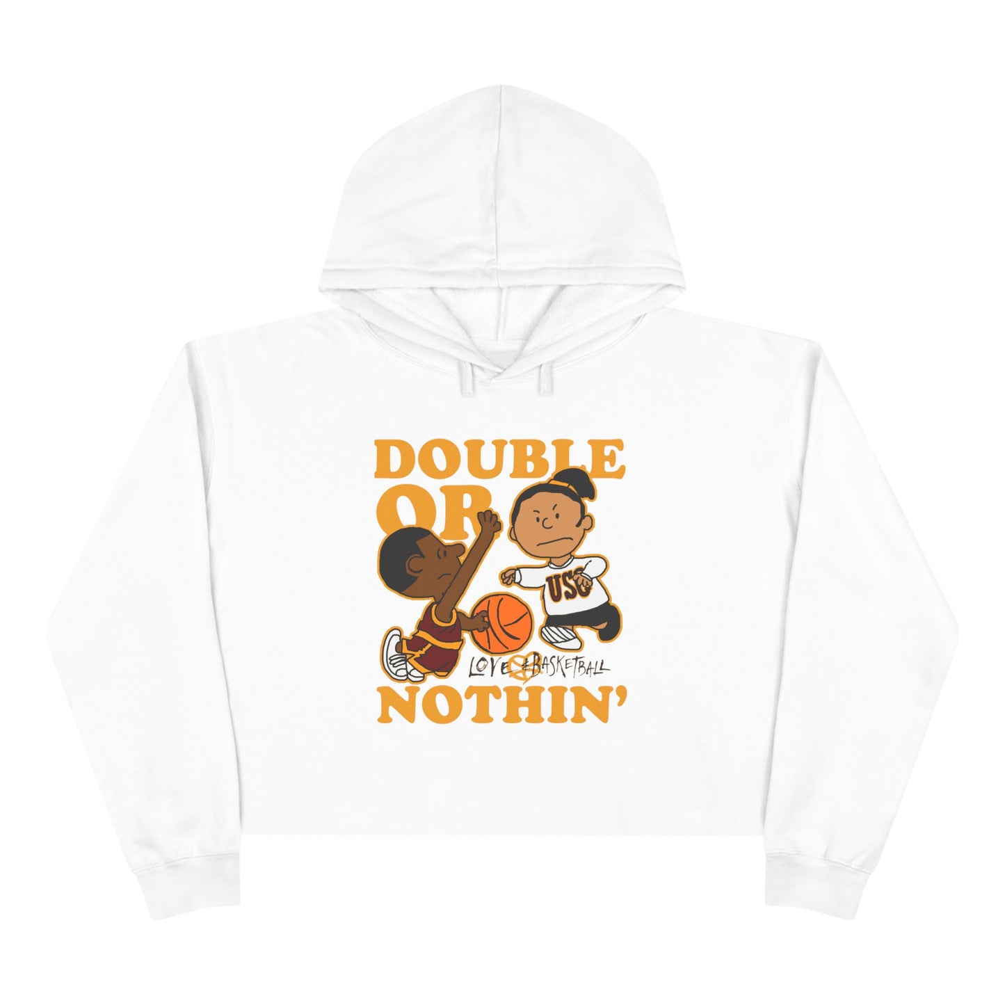 Keisha & The Gang | Black Charlie Brown |Love & Basketball Movie Cropped Hoodie