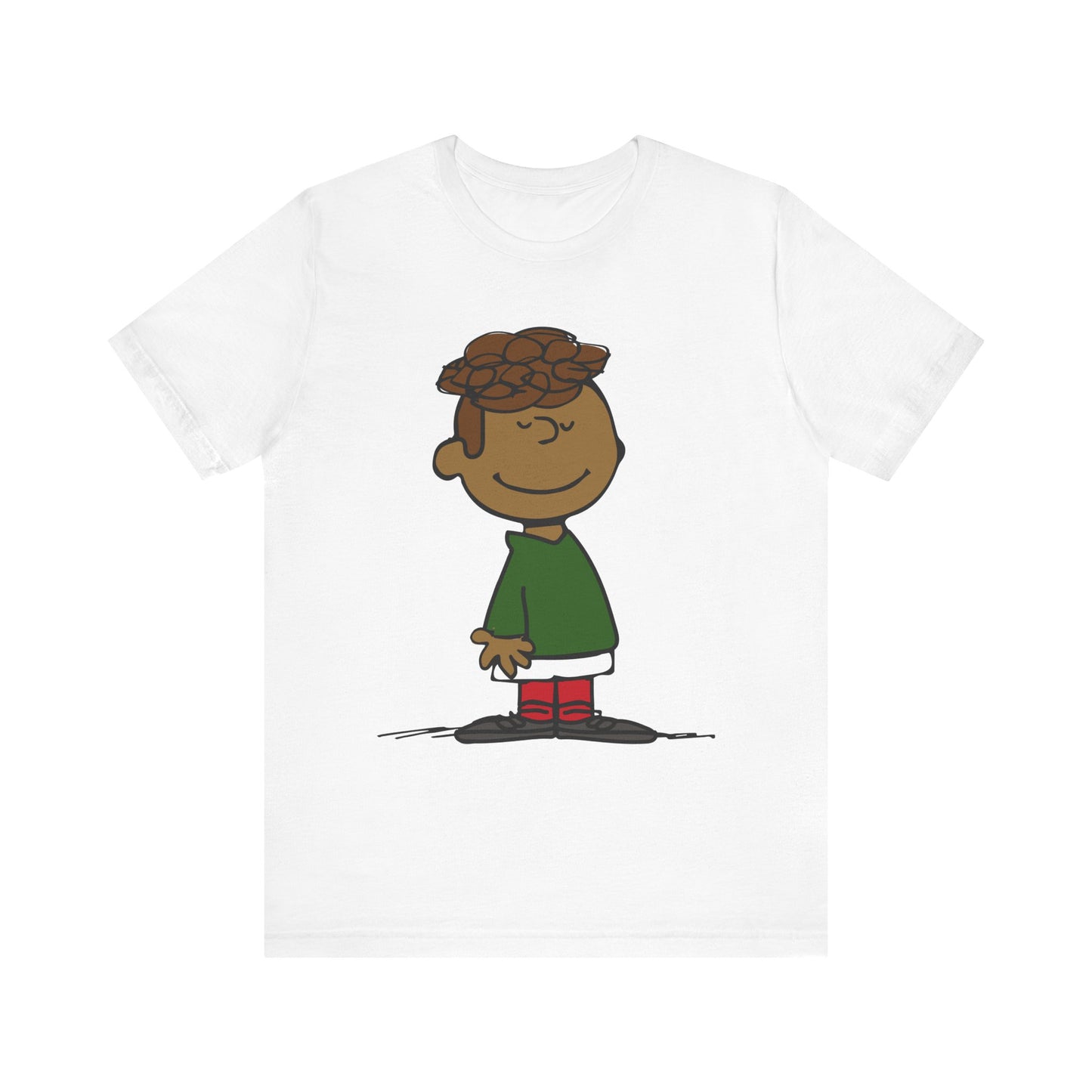Black Charlie Brown Characters Christmas Tee Shirt