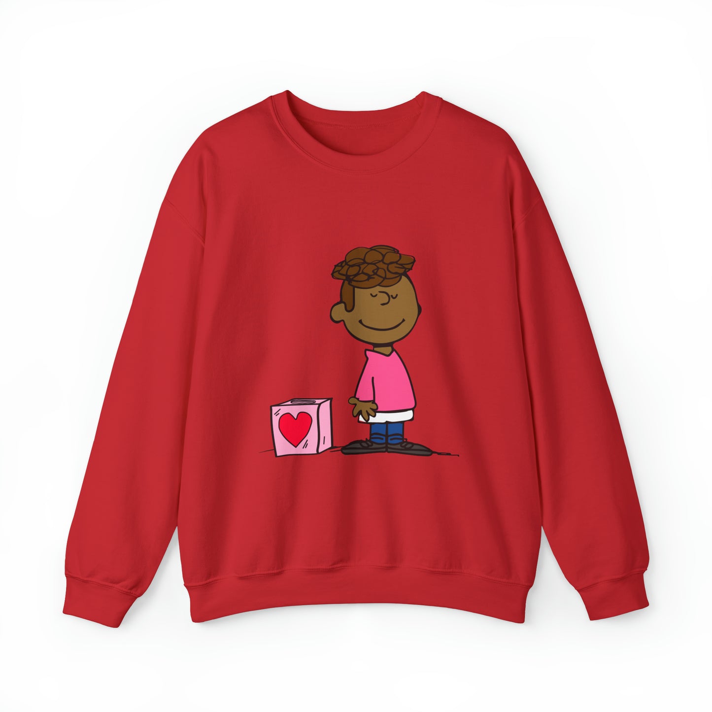 Black Charlie Brown Characters Valentine's Day Shirt