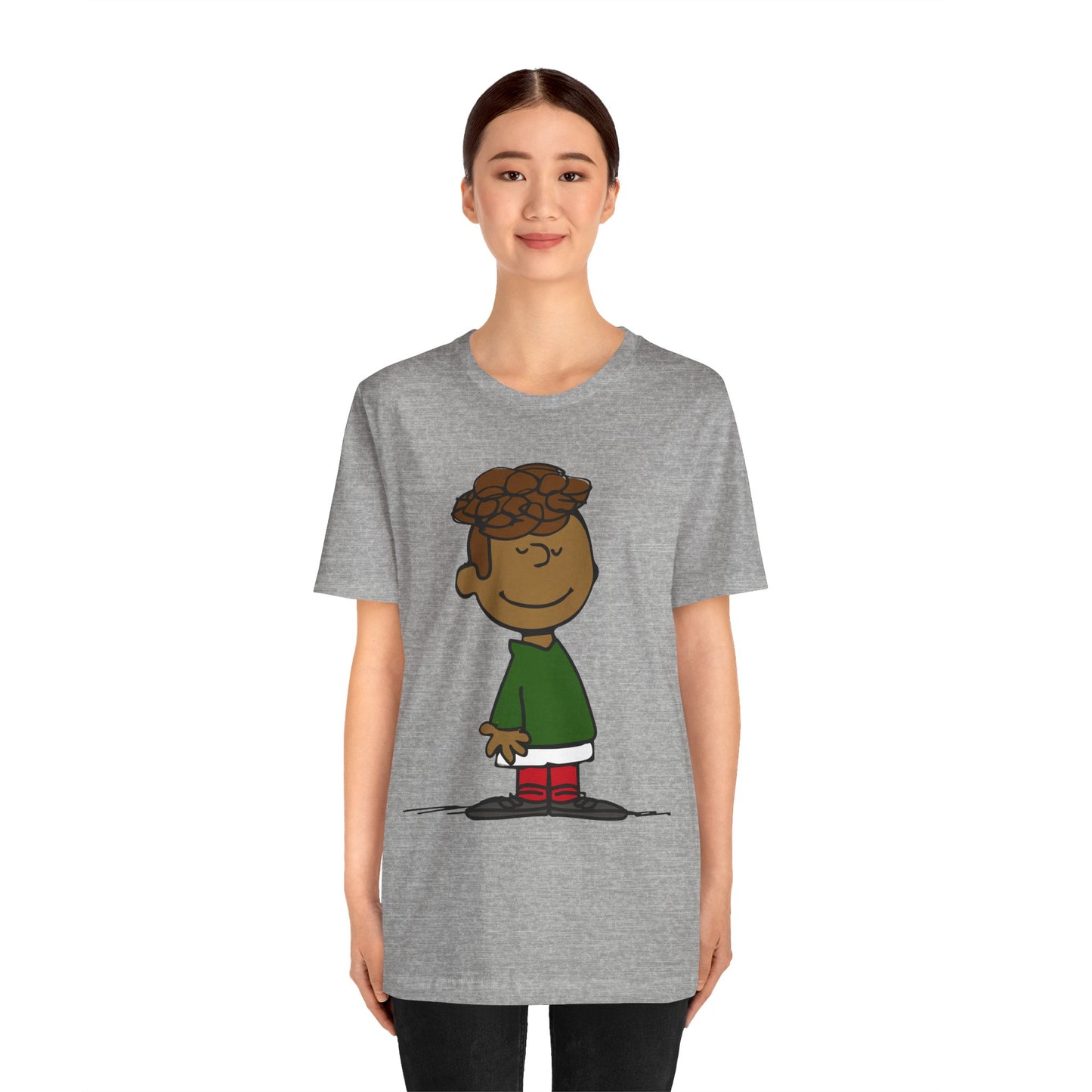 Black Charlie Brown Characters Christmas Tee Shirt