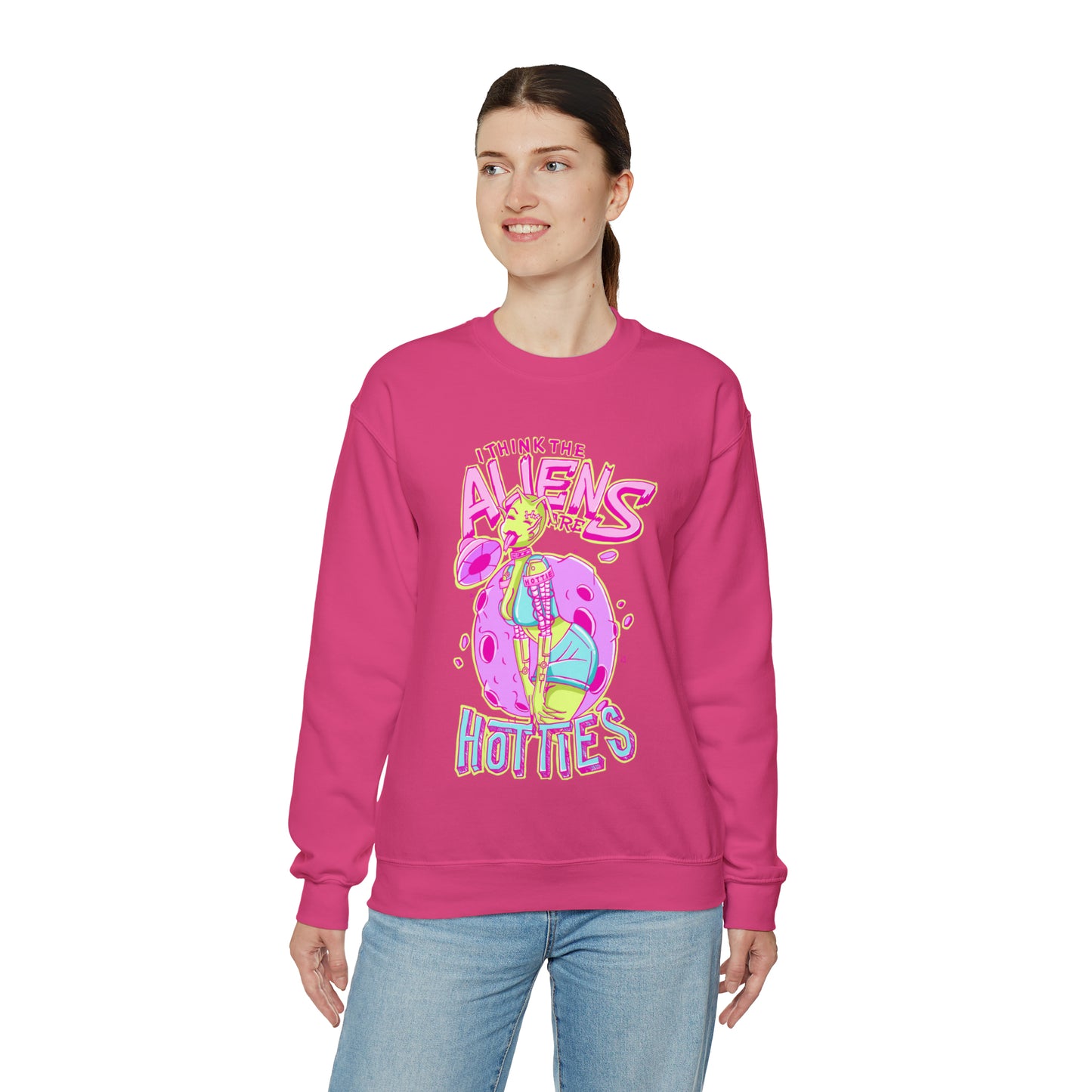 The Aliens Are Hotties Crewneck Sweatshirt