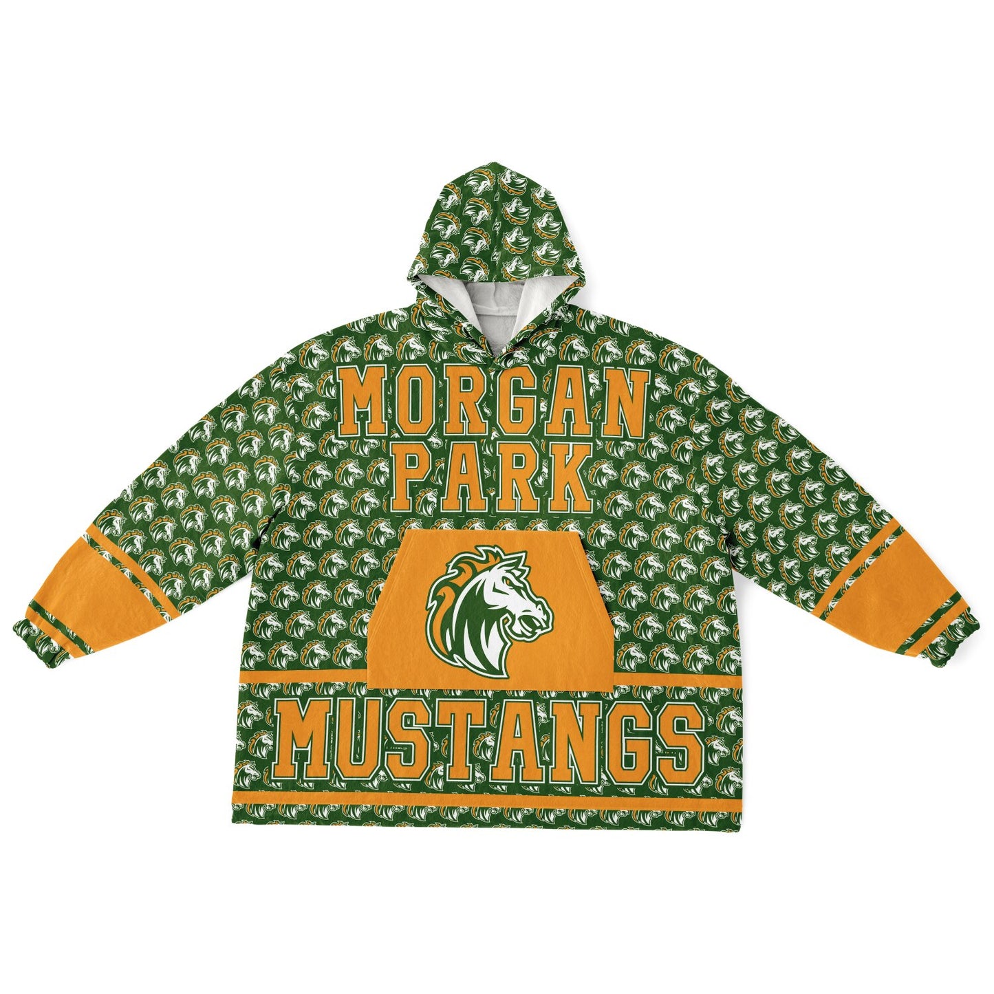 Morgan Park High School Snug Hoodie | Hoodie Blanket | Morgan Park Mustangs | Football SZN
