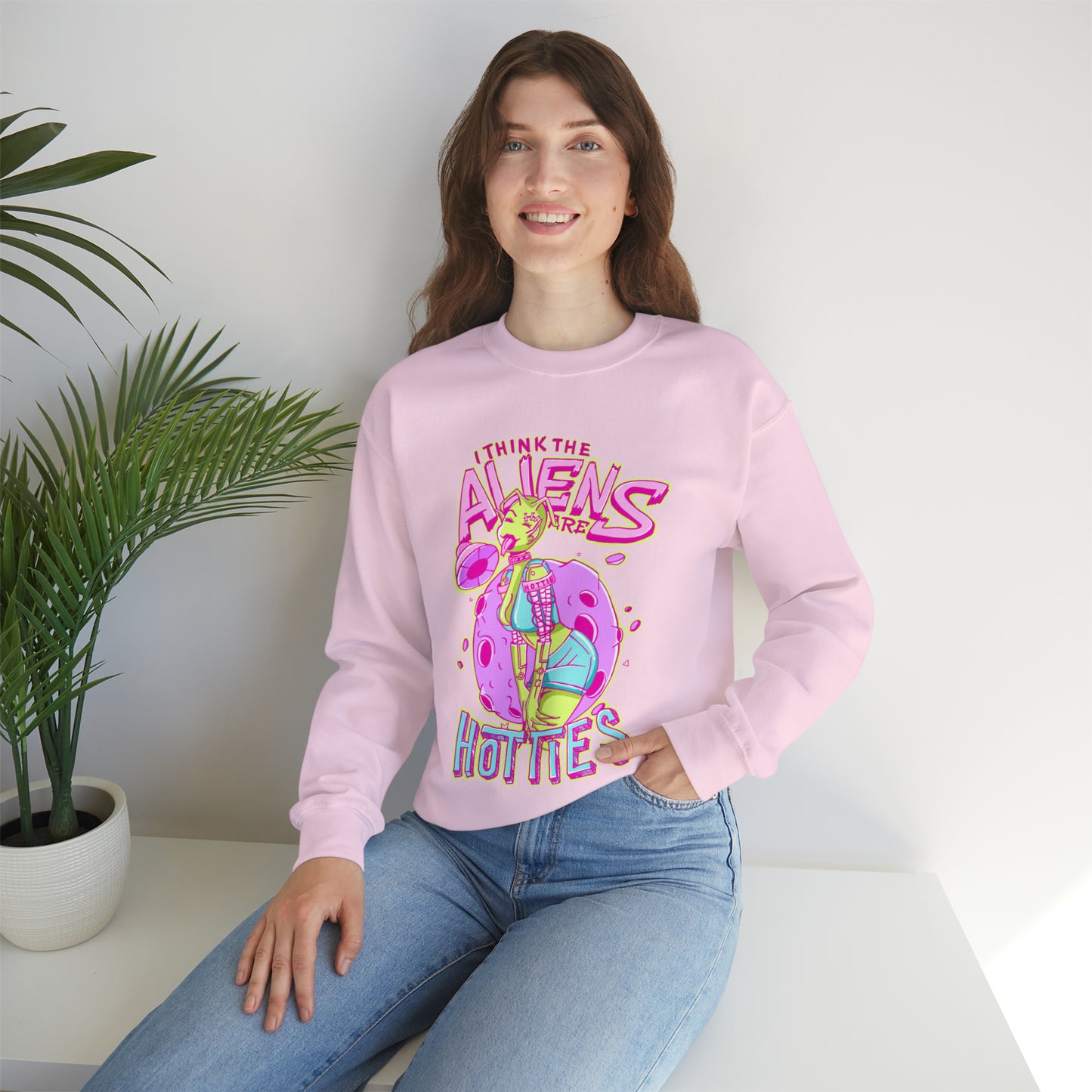 The Aliens Are Hotties Crewneck Sweatshirt