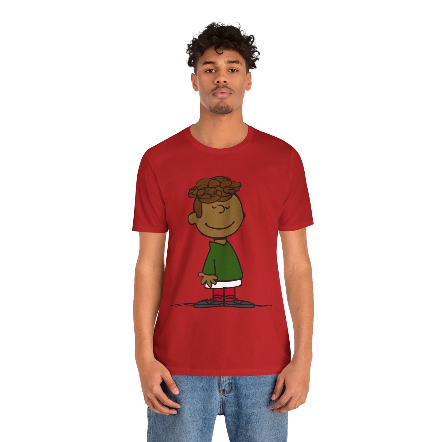 Black Charlie Brown Characters Christmas Tee Shirt