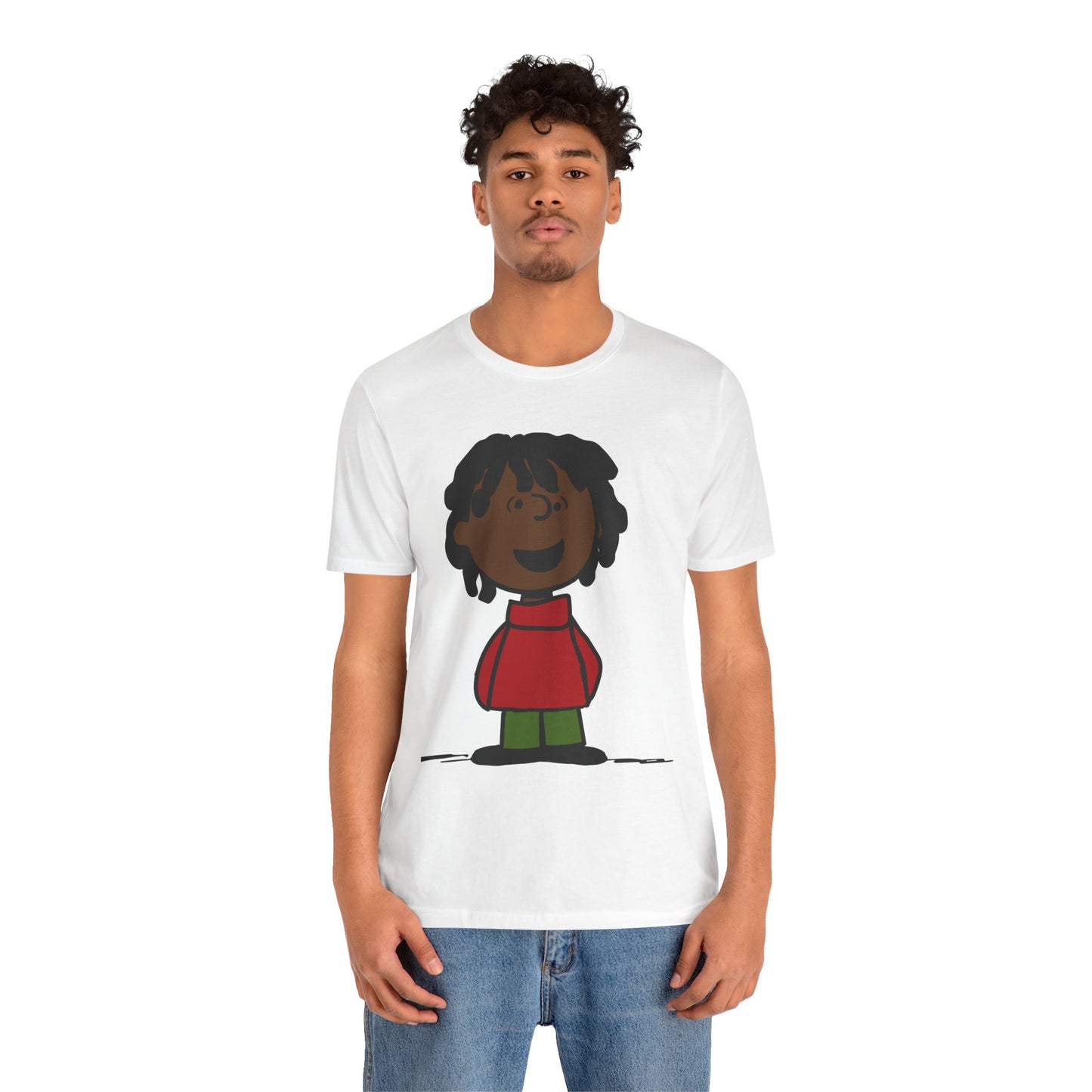 Black Charlie Brown Characters Christmas Tee Shirt