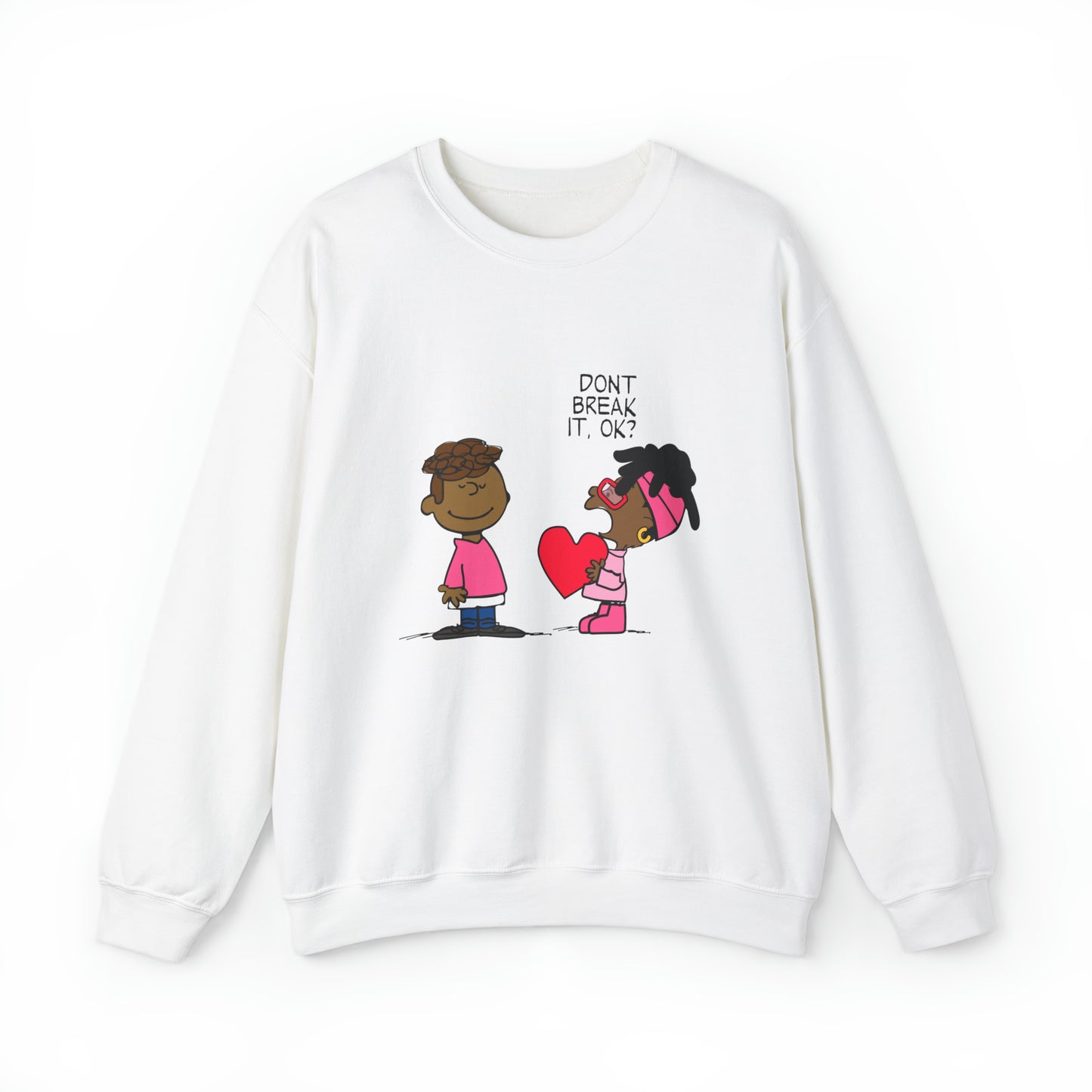 Black Charlie Brown Characters Valentine's Day Shirt