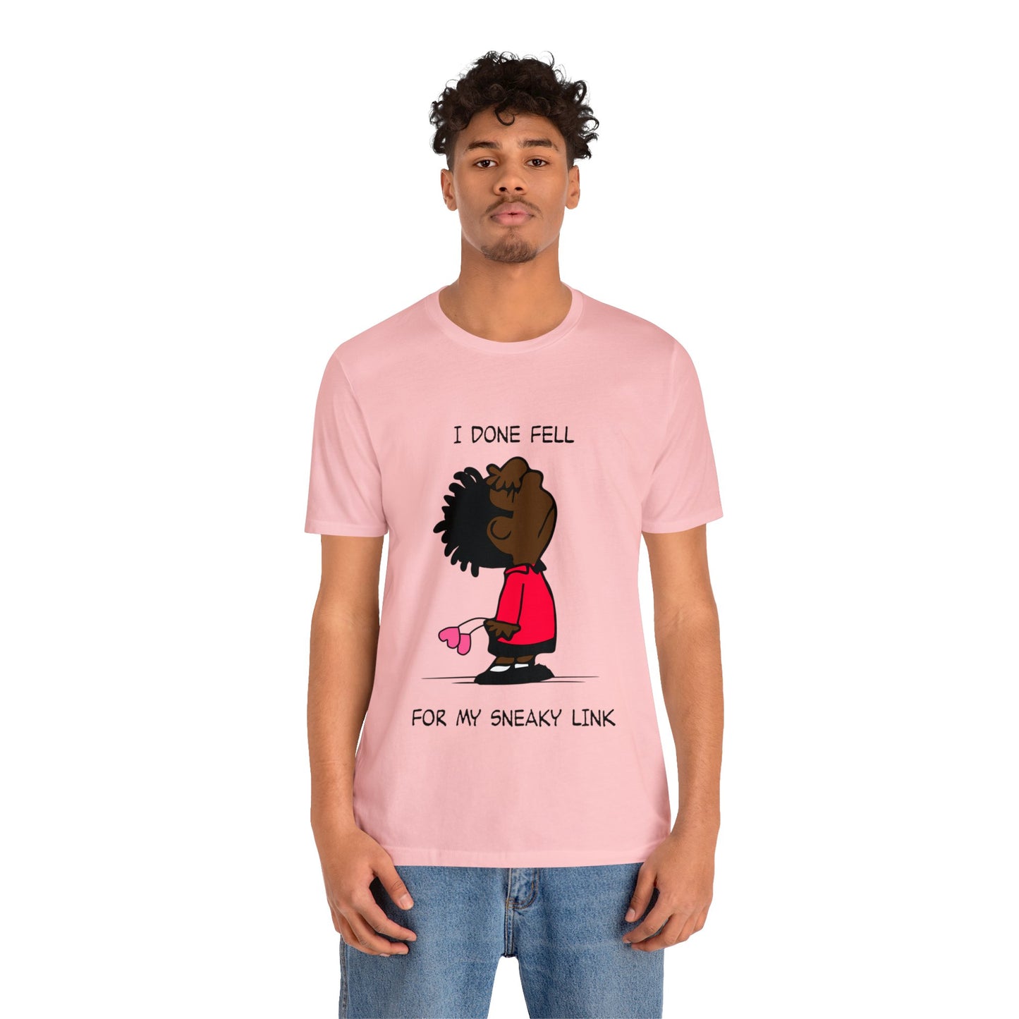 Black Charlie Brown Characters Valentine's Day Tee Shirt