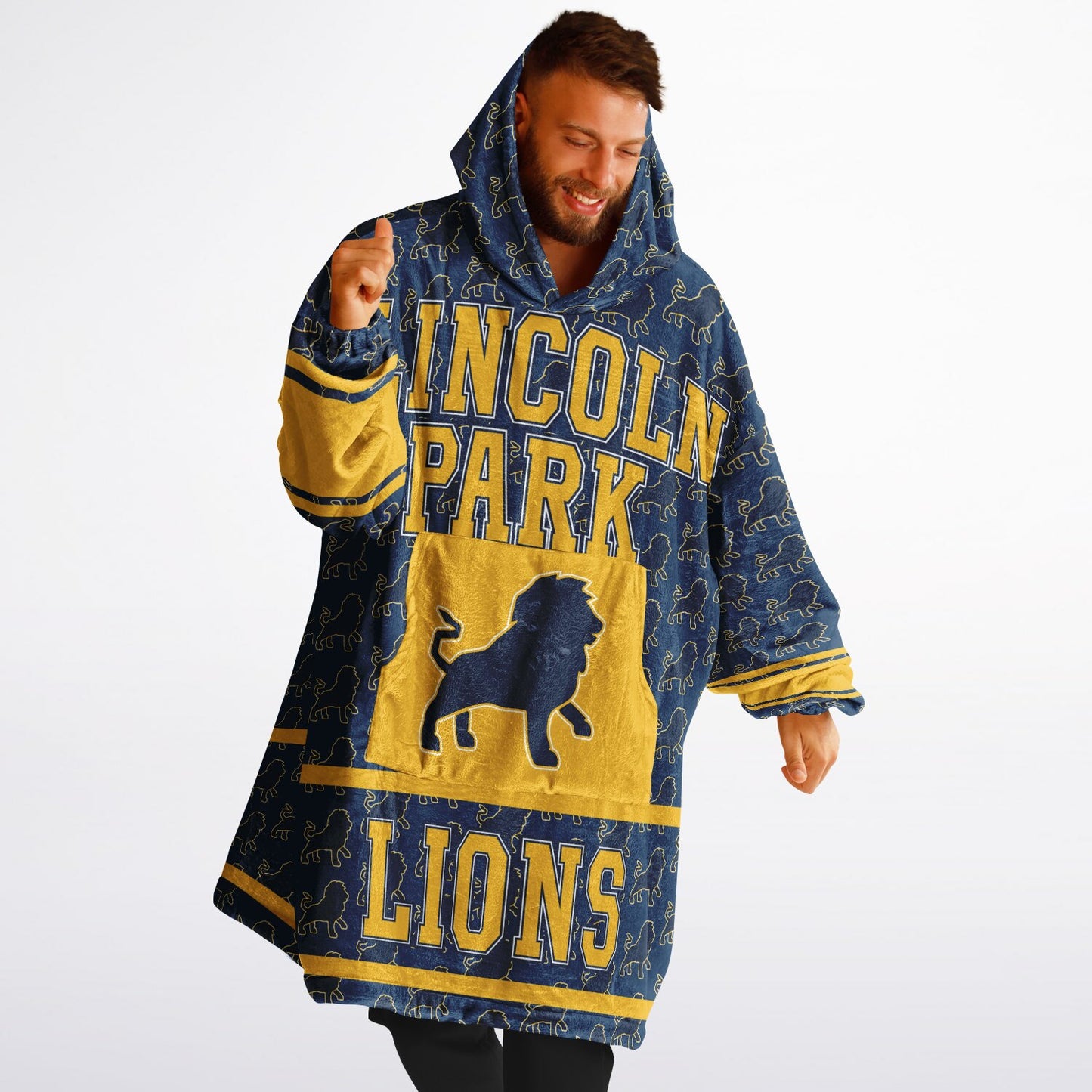 Lincoln Park High School Snug Hoodie | Hoodie Blanket | Lincoln Park Lions | Football SZN