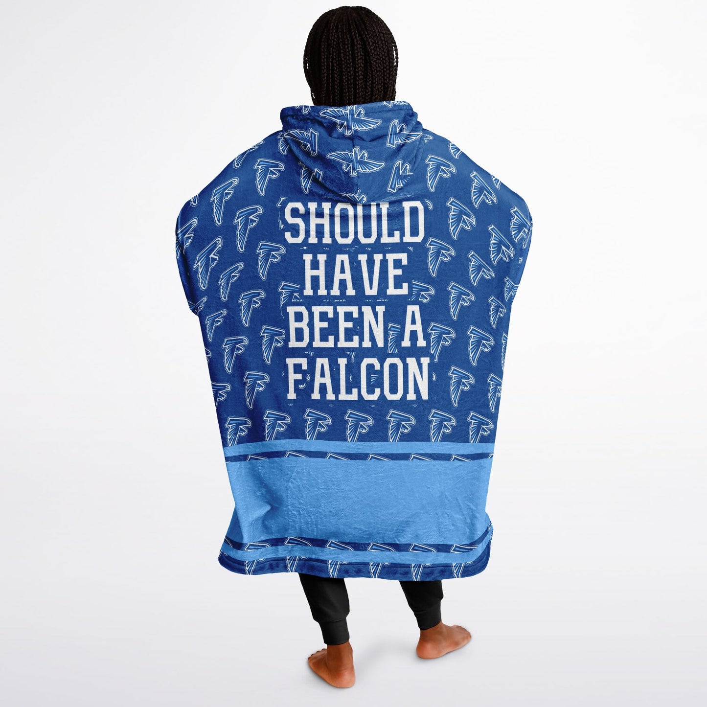 Harlan High School Snug Hoodie | Hoodie Blanket | Harlan Falcons | Football SZN