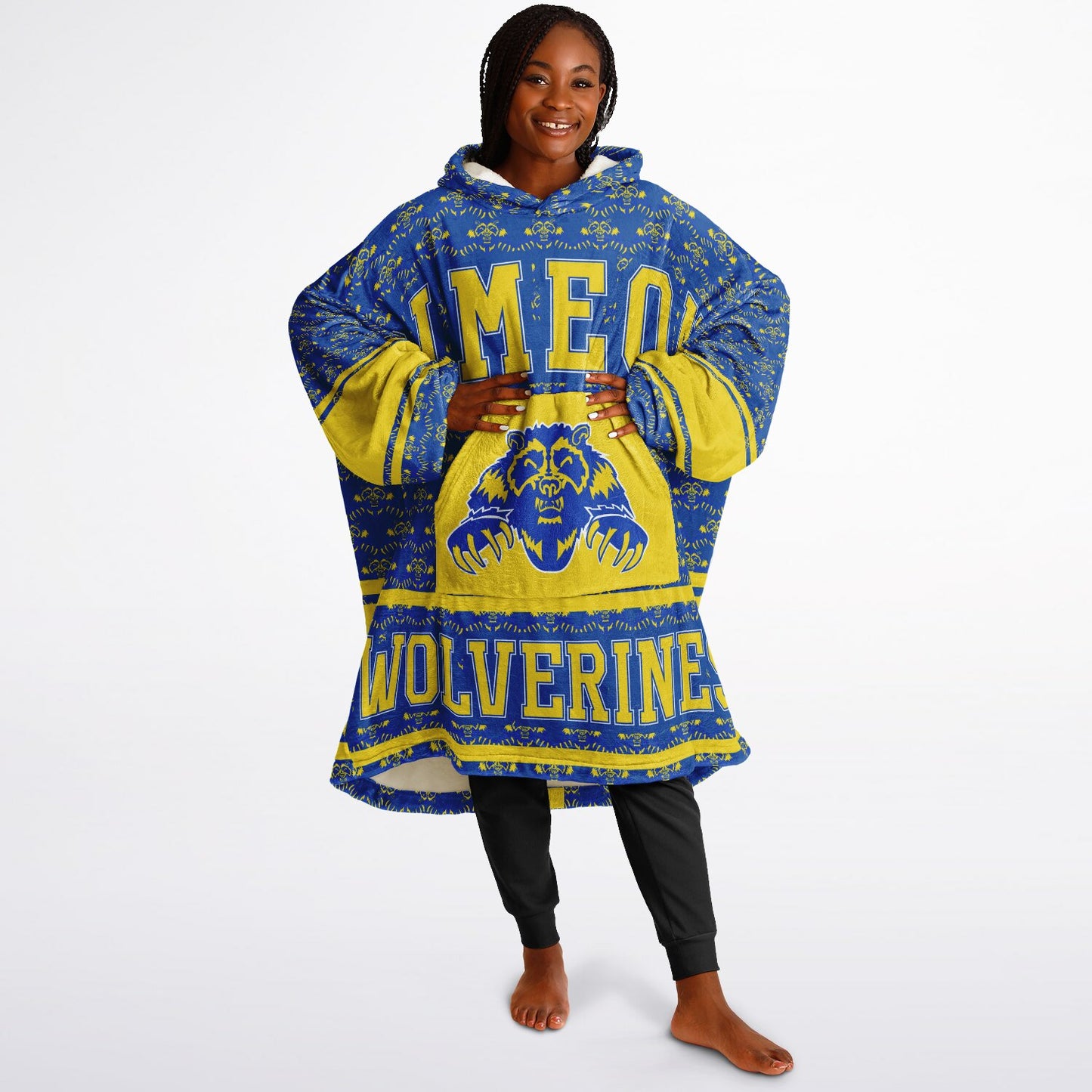 Simeon High School Snug Hoodie | Hoodie Blanket | Simeon Wolverines | Football SZN