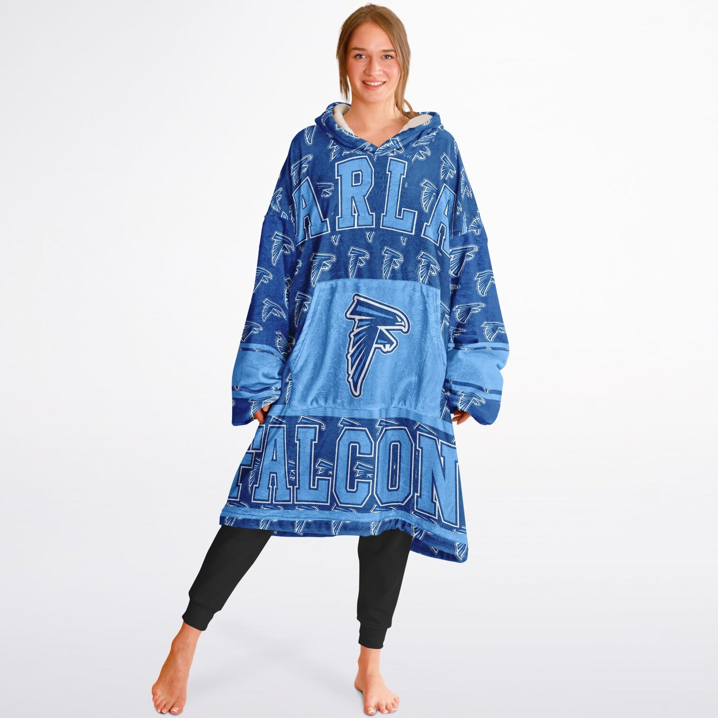 Harlan High School Snug Hoodie | Hoodie Blanket | Harlan Falcons | Football SZN