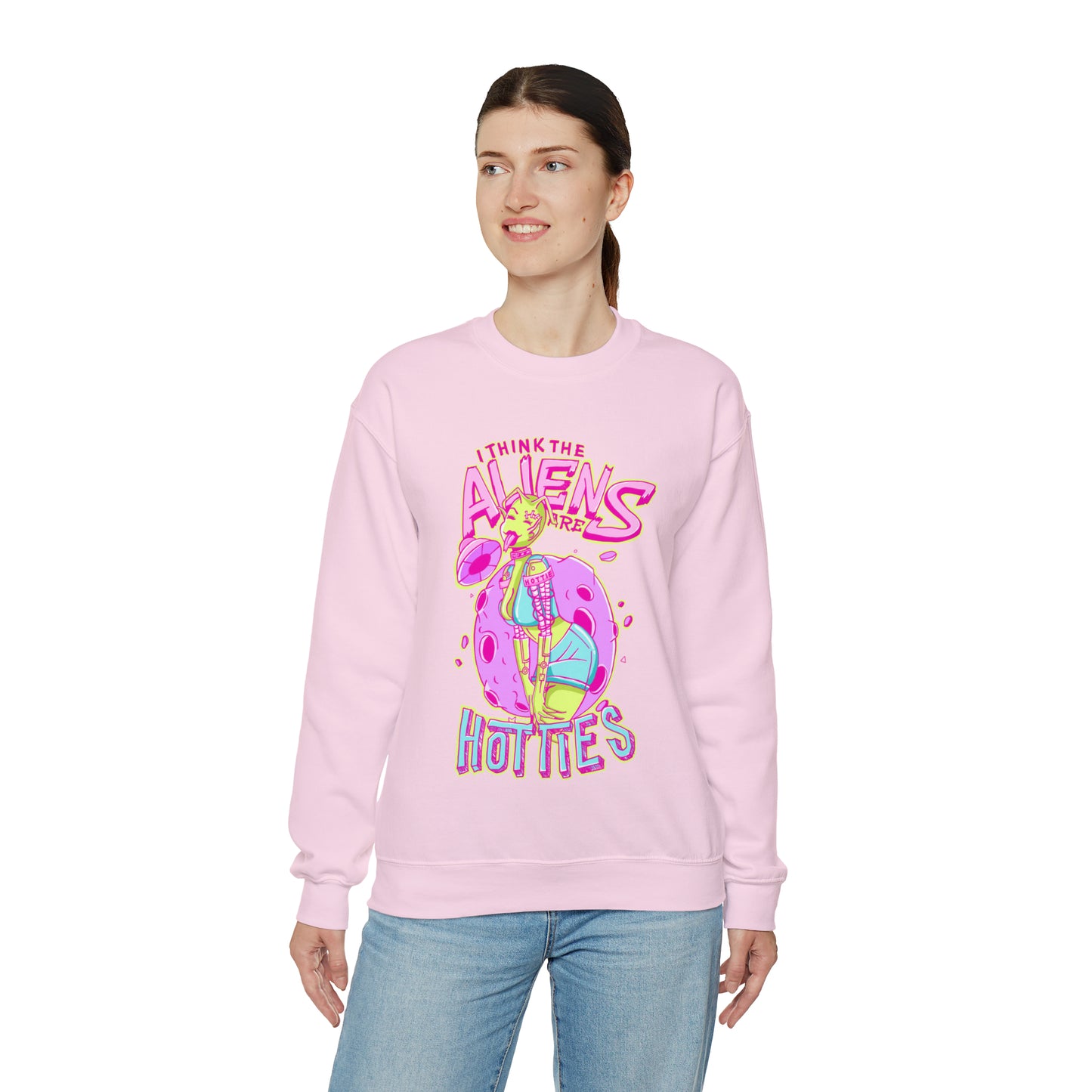 The Aliens Are Hotties Crewneck Sweatshirt