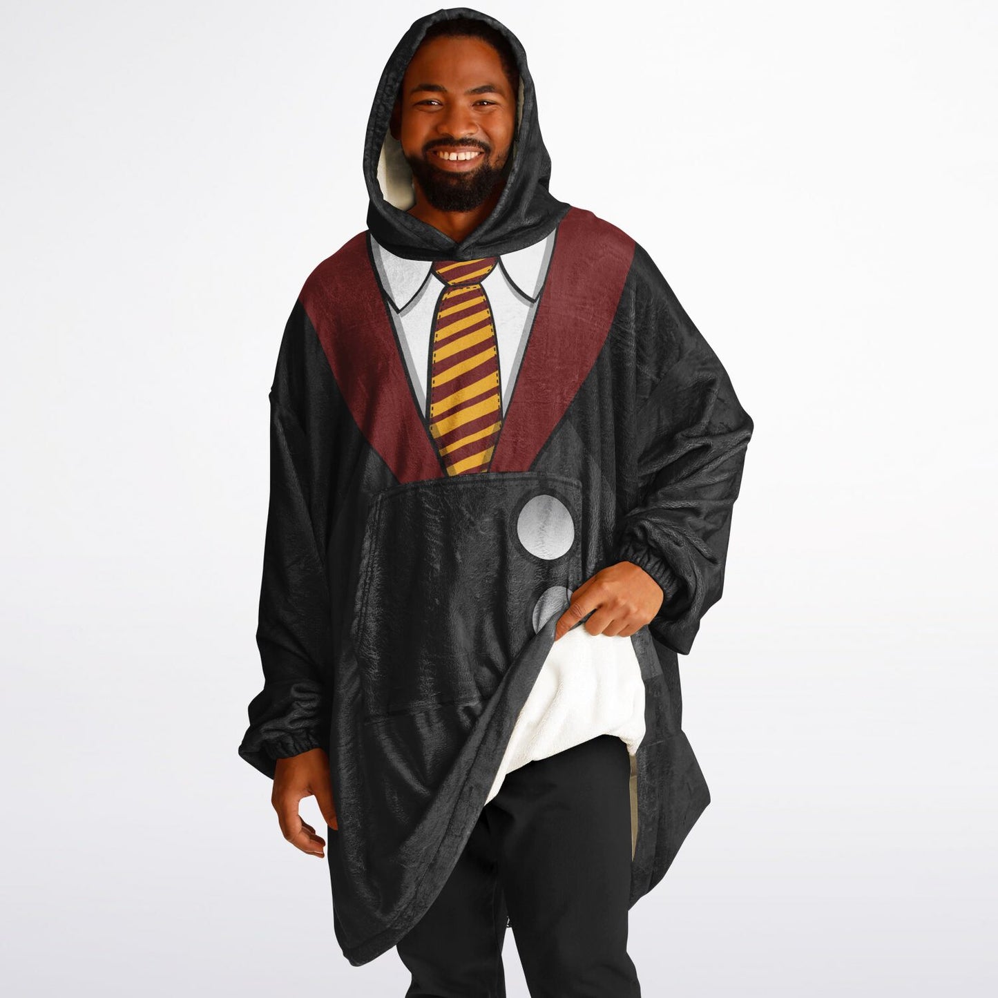 Gryffindor Hoodie Blanket Black