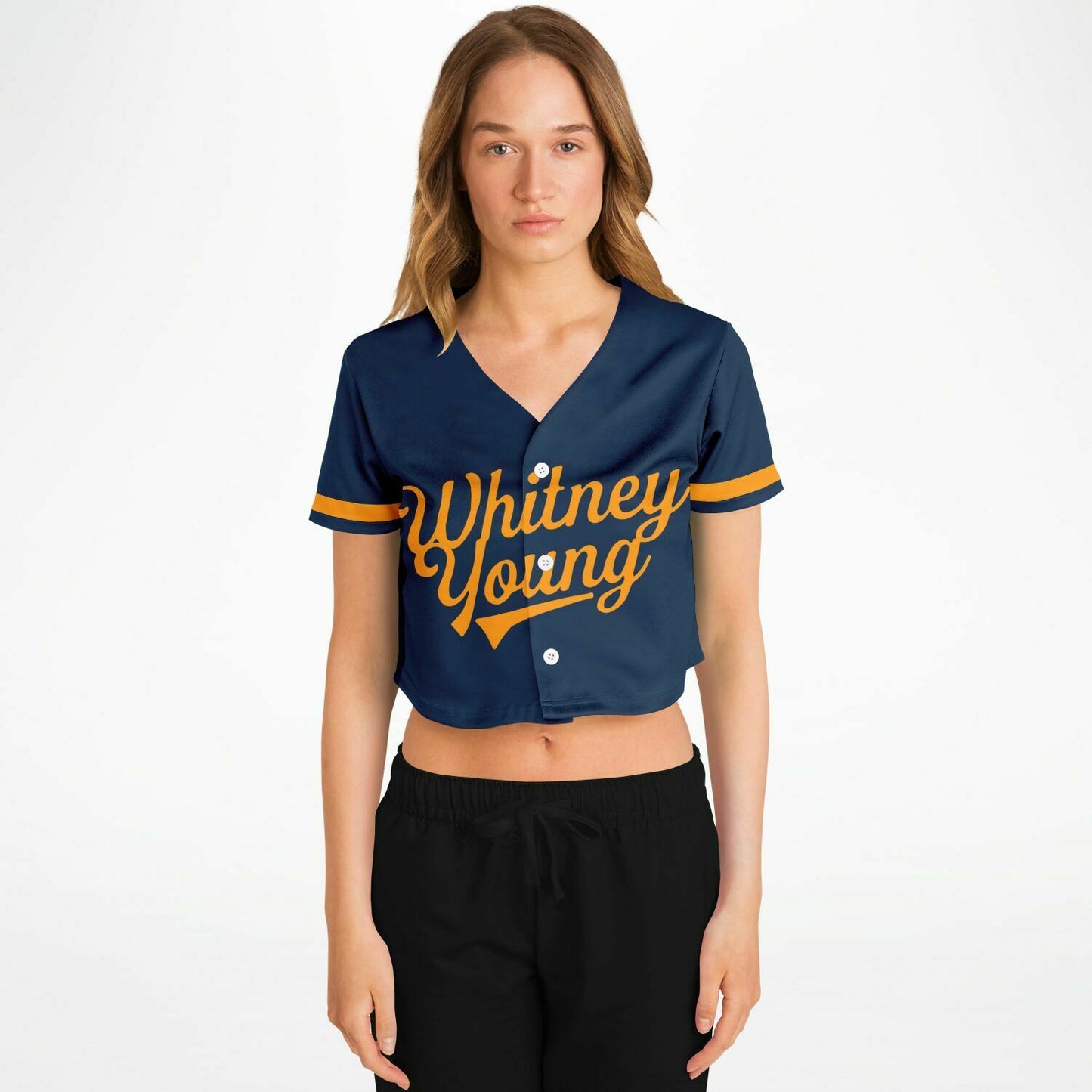 Whitney Young Magnet School Cropped Baseball Jersey | Whitney Young Dolphins