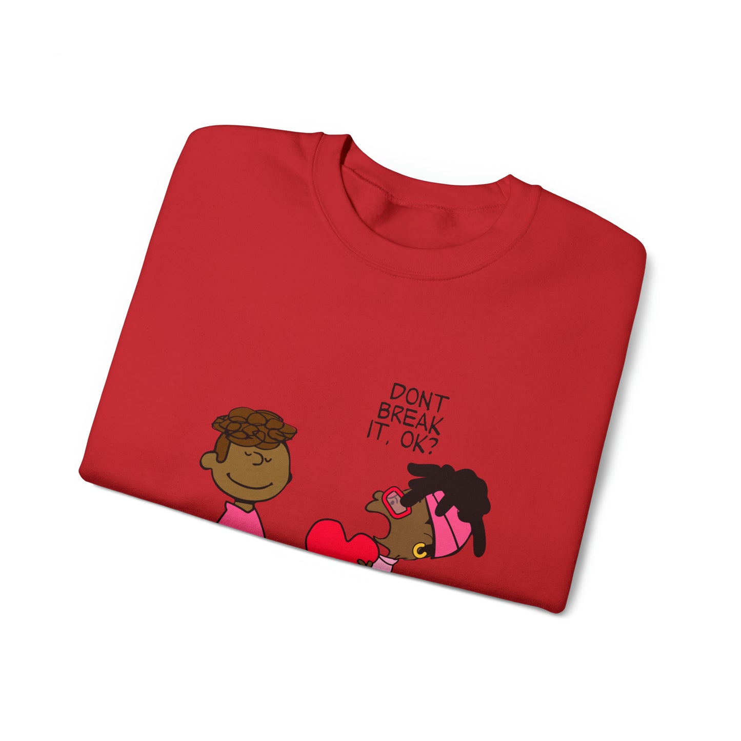 Black Charlie Brown Characters Valentine's Day Shirt