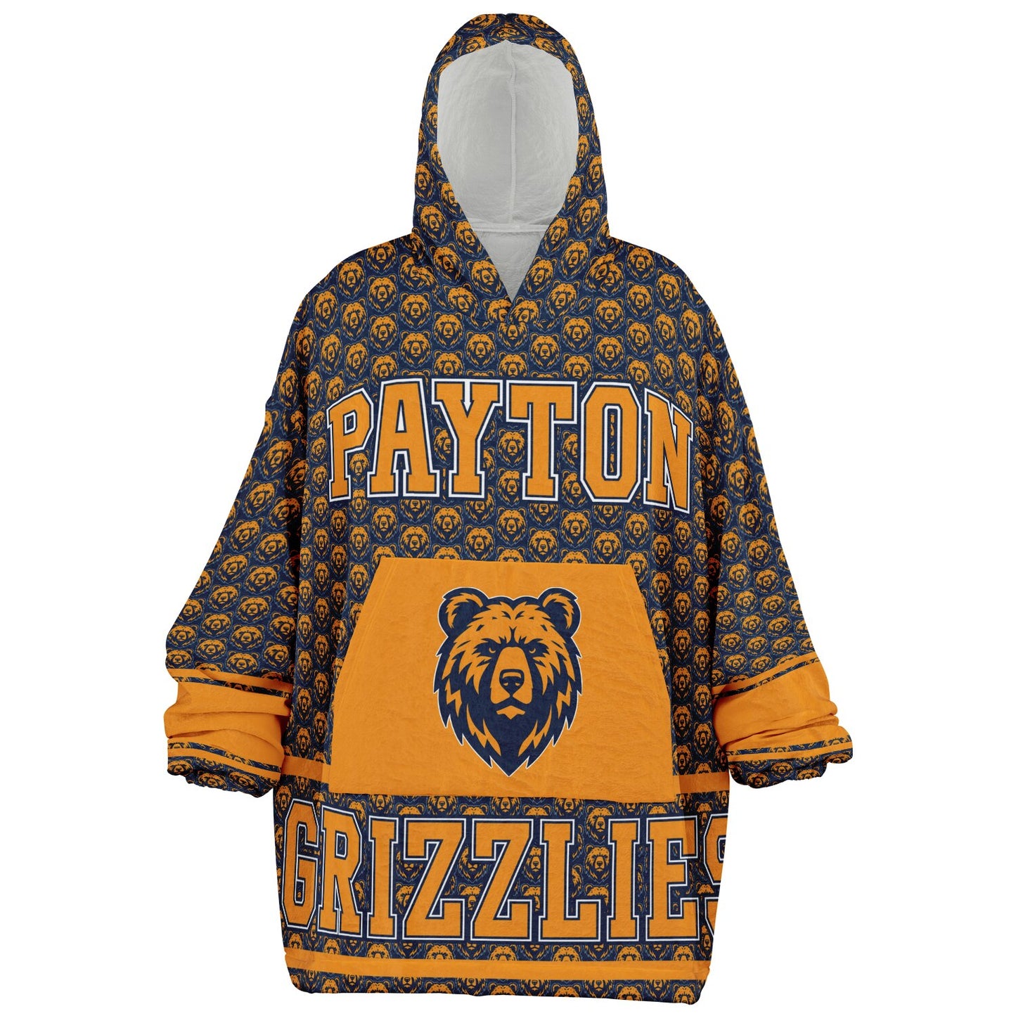 Walter Payton College Prep Snug Hoodie | Hoodie Blanket | Payton Grizzlies | Football SZN