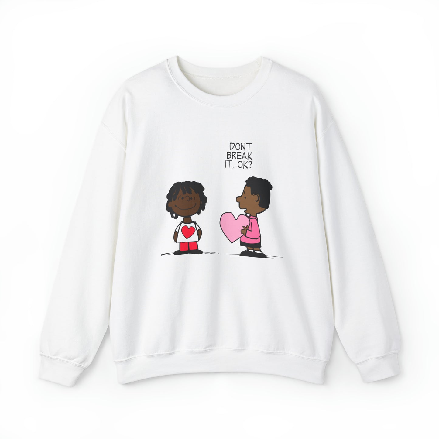 Black Charlie Brown Characters Valentine's Day Shirt