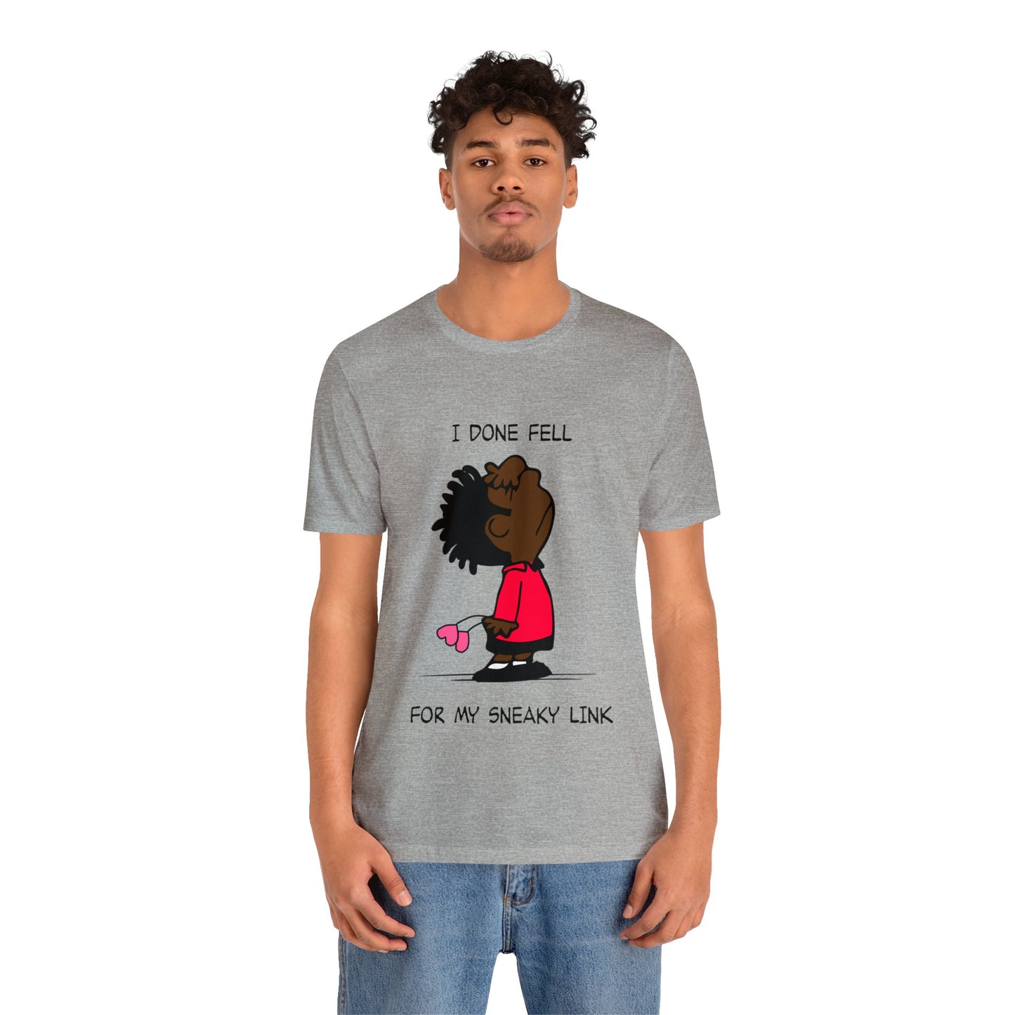 Black Charlie Brown Characters Valentine's Day Tee Shirt