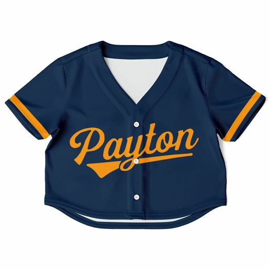 Walter Payton College Prep Cropped Baseball Jersey | Payton Grizzlies