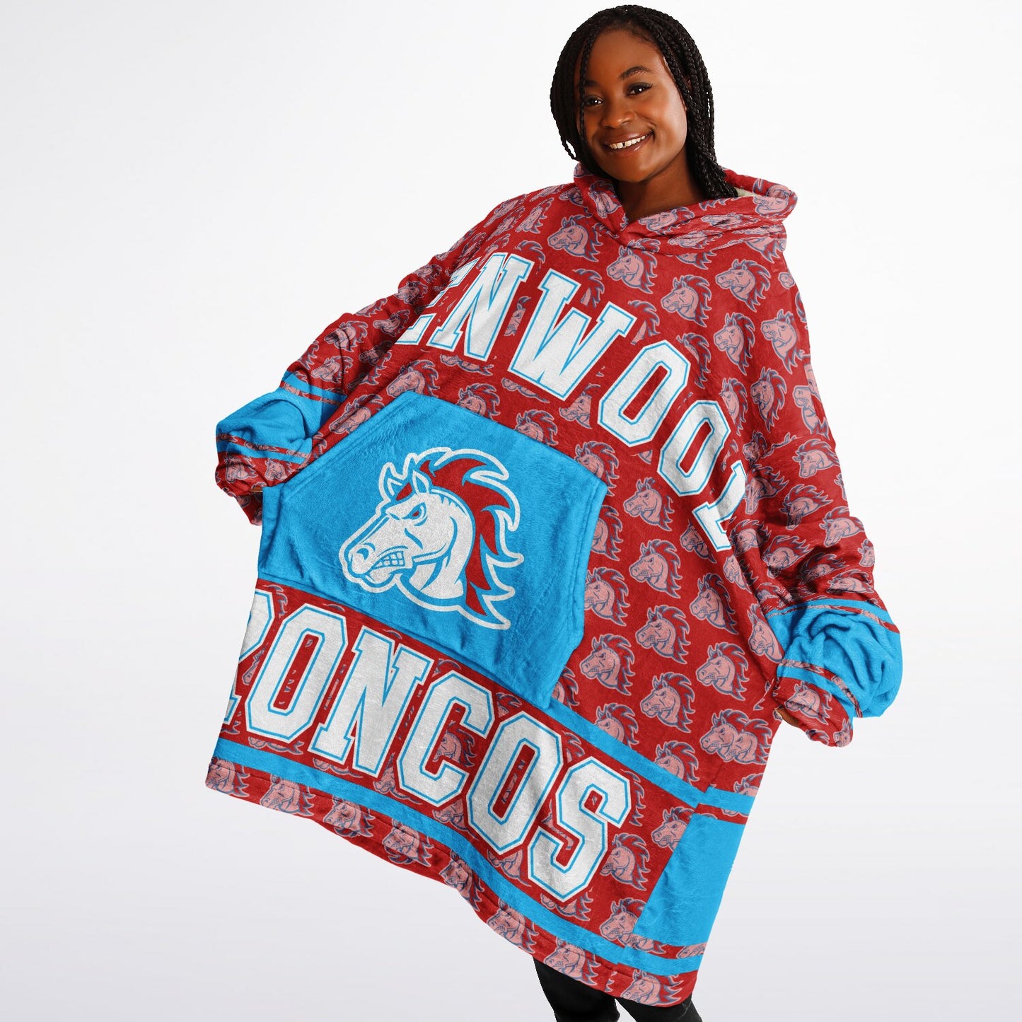 Kenwood Academy Snug Hoodie | Hoodie Blanket | Kenwood Broncos | Football SZN