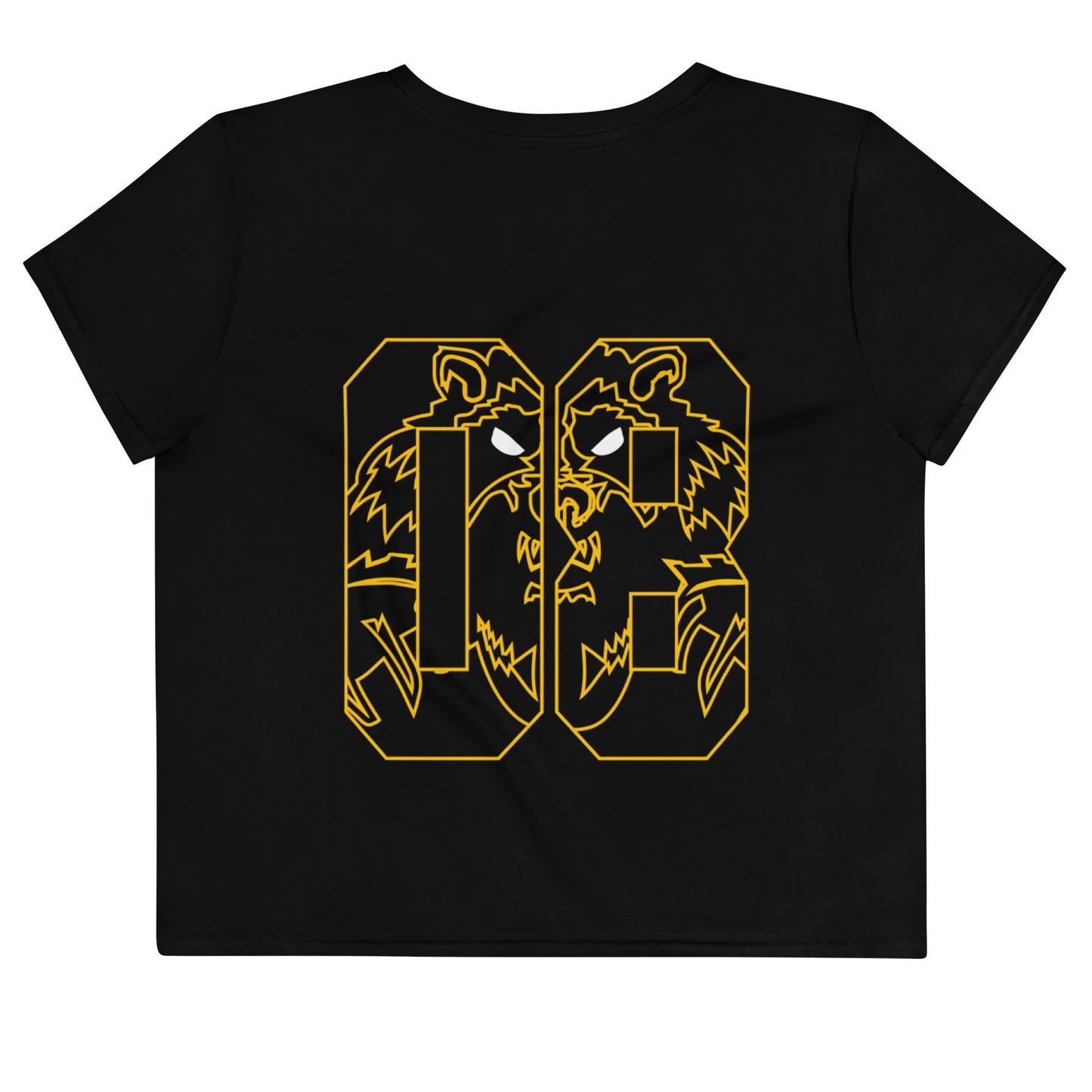 Class of 08 Sweet 16 Black Crop Top Tee