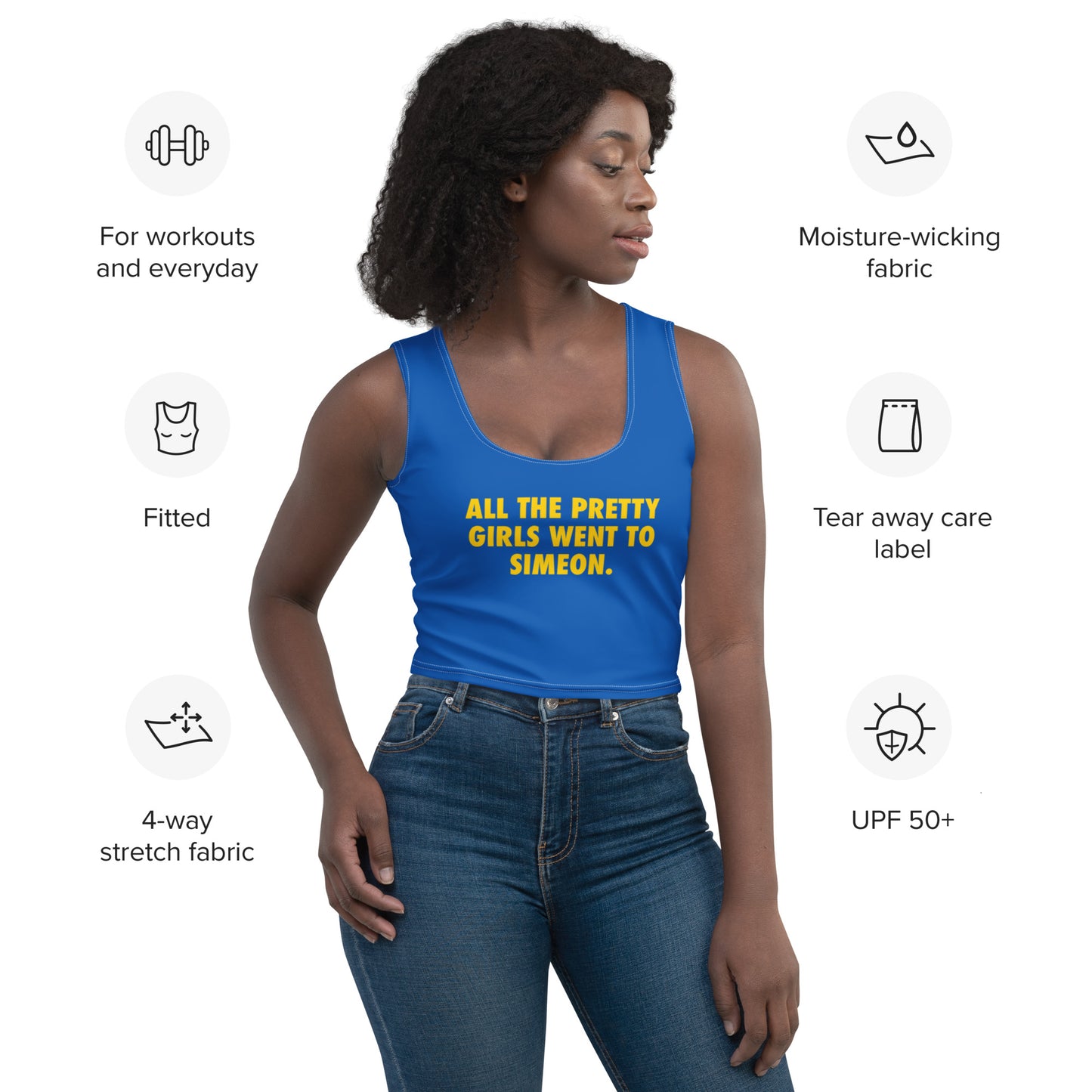 Simeon Wolverines| Pretty Girls | Simeon Career Academy Crop Tank