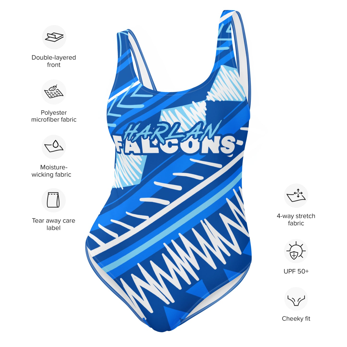 Harlan High School Swimsuit | Bodysuit | Harlan Falcons