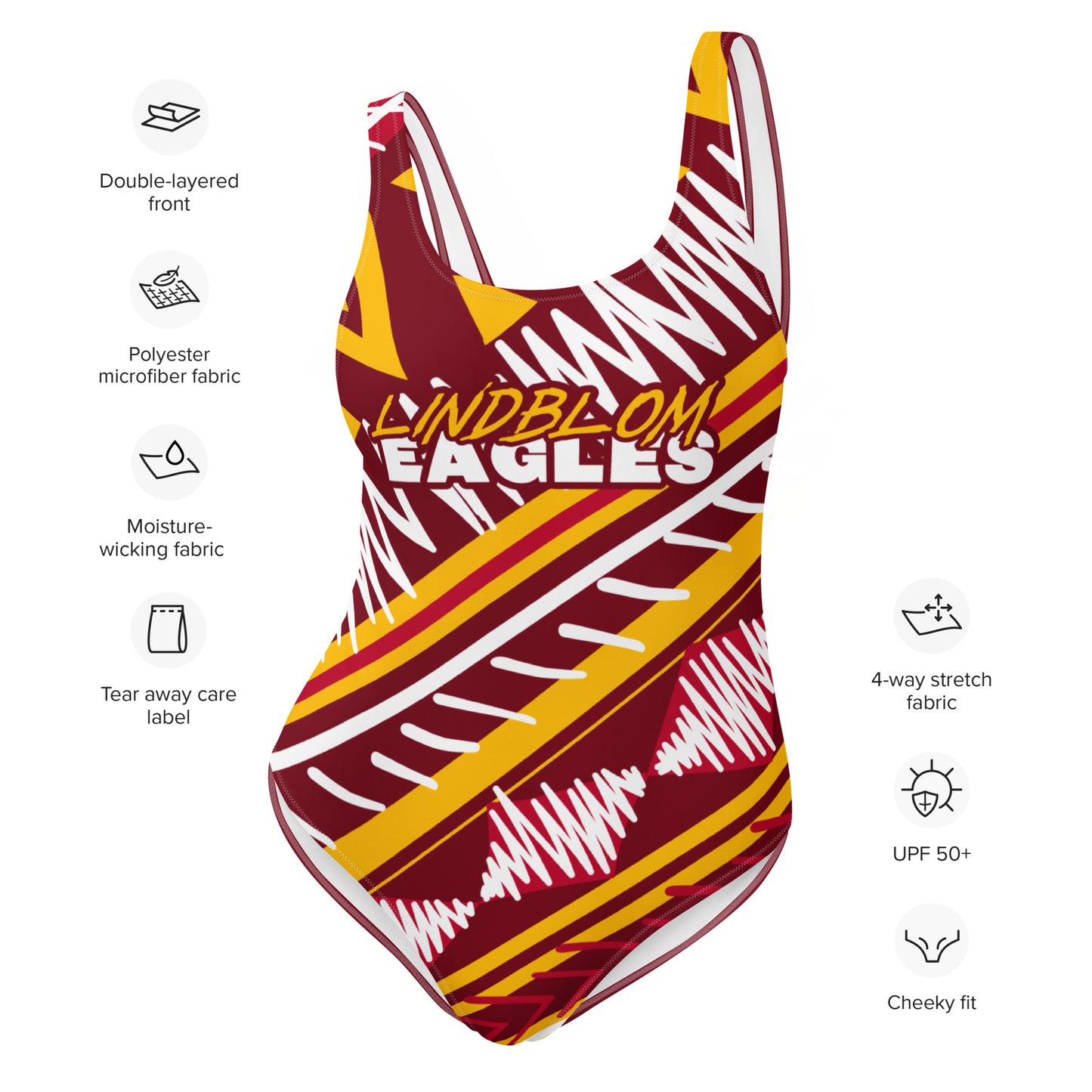 Lindblom Math and Science Academy Swimsuit | Bodysuit | Lindblom Eagles
