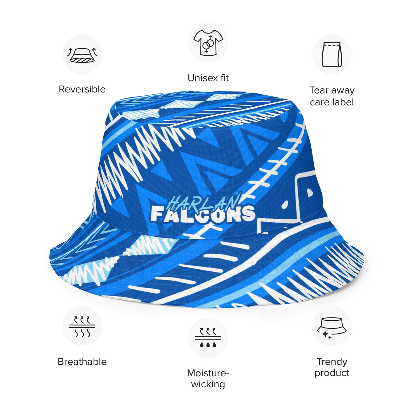 Harlan High School Bucket Hat | Harlan Falcons