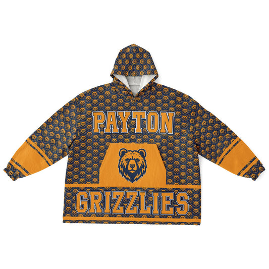 Walter Payton College Prep Snug Hoodie | Hoodie Blanket | Payton Grizzlies | Football SZN