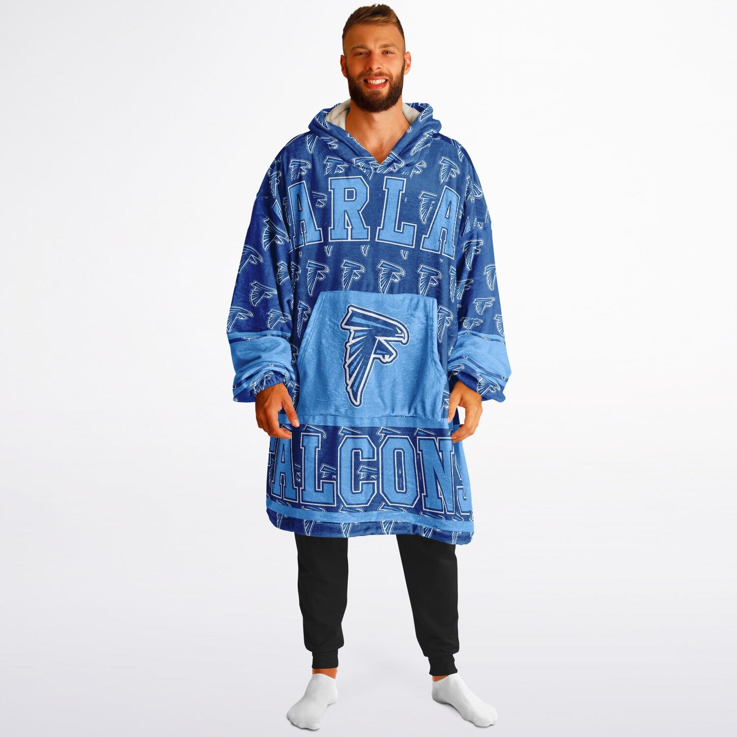 Harlan High School Snug Hoodie | Hoodie Blanket | Harlan Falcons | Football SZN