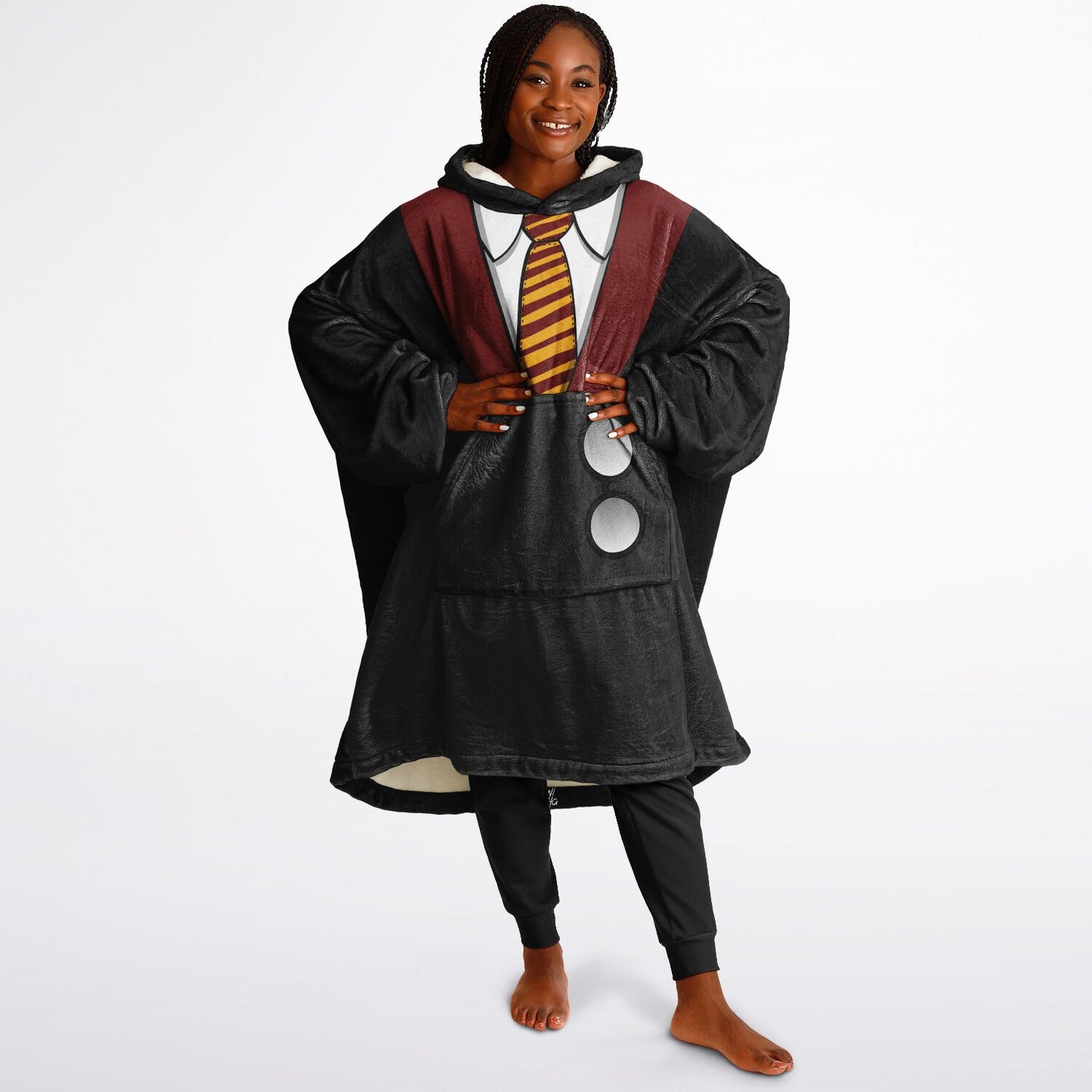 Gryffindor Hoodie Blanket Black