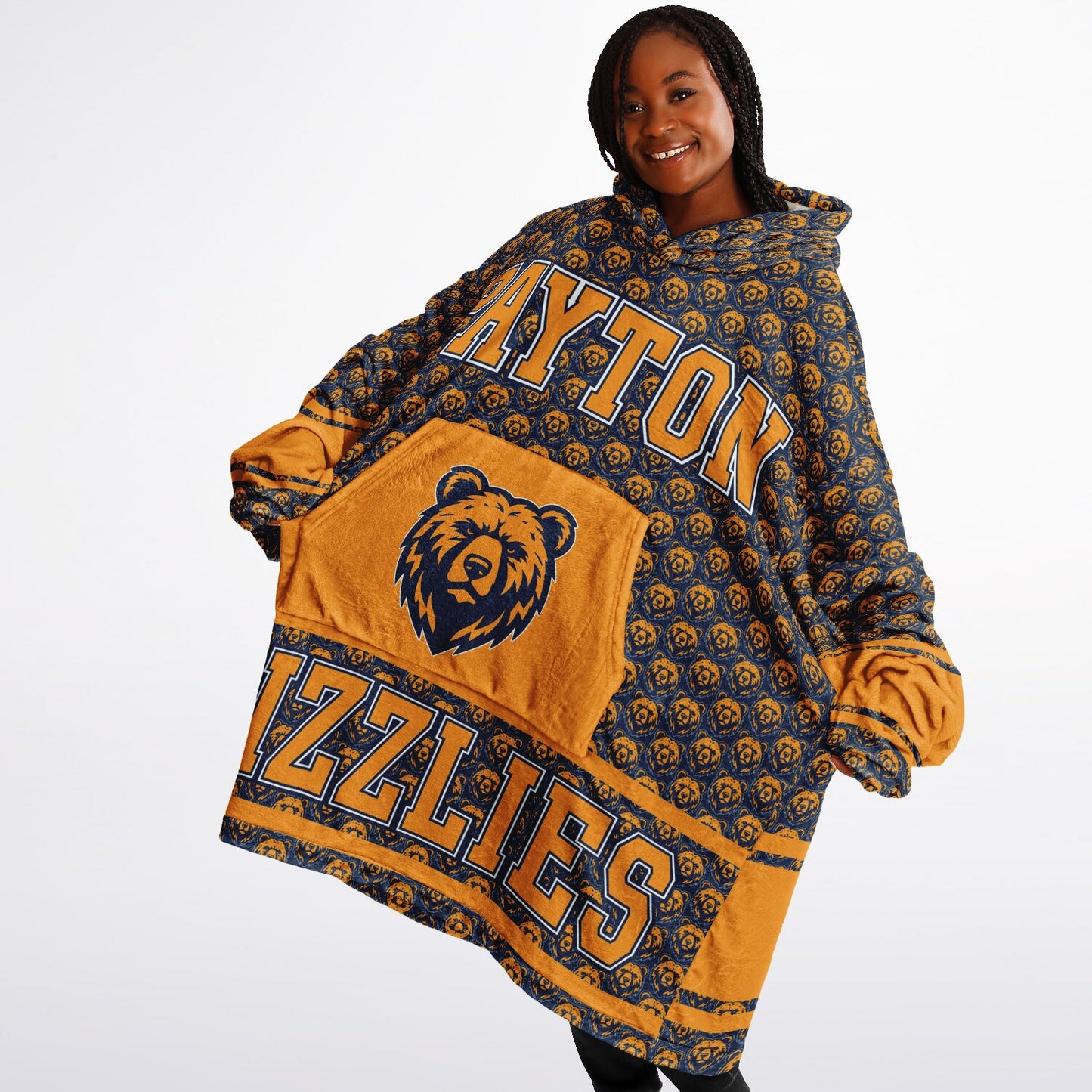 Walter Payton College Prep Snug Hoodie | Hoodie Blanket | Payton Grizzlies | Football SZN