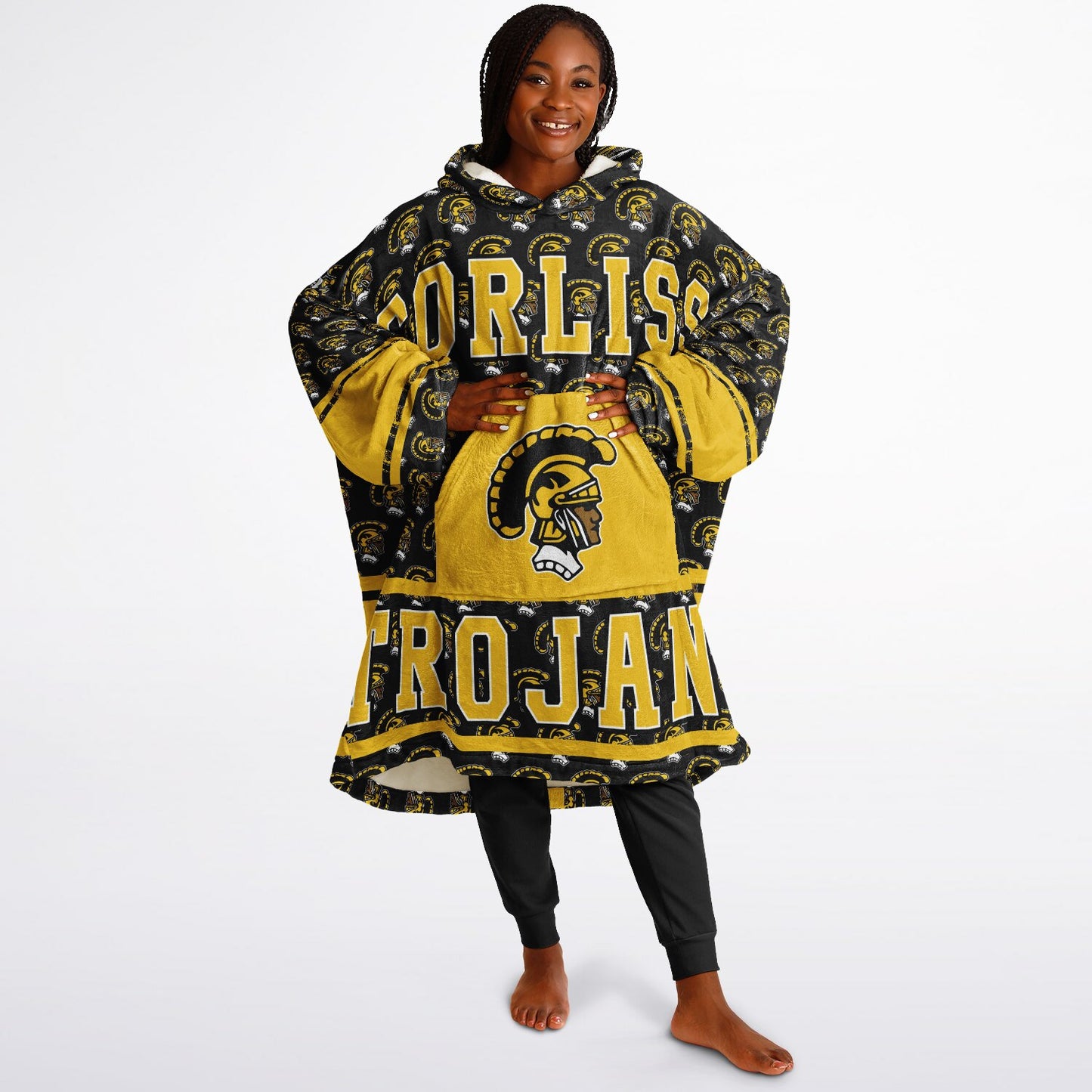 Corliss High School Snug Hoodie | Hoodie Blanket | Corliss Trojans | Football SZN