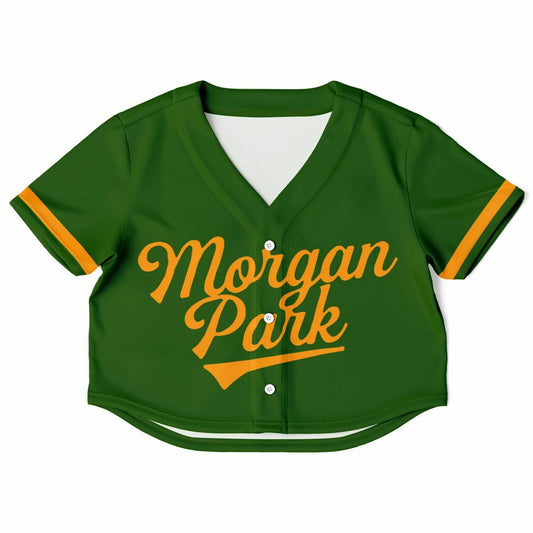 Morgan Park High School Cropped Baseball Jersey | Morgan Park Mustangs