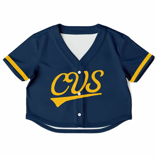 Chicago Vocational School Cropped Baseball Jersey | CVS Cavaliers