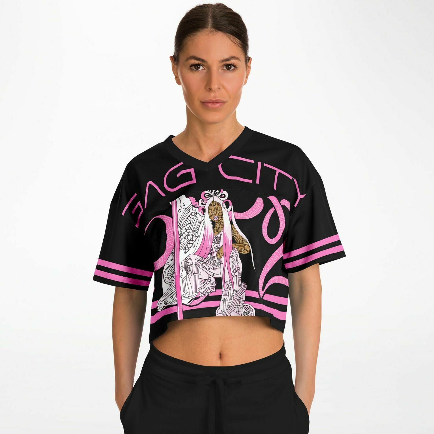 Nicki Minaj Tour | Pink Friday 2 Cropped Jersey | Gag City Shirt
