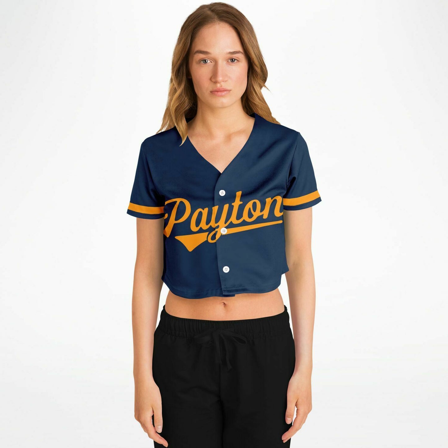 Walter Payton College Prep Cropped Baseball Jersey | Payton Grizzlies