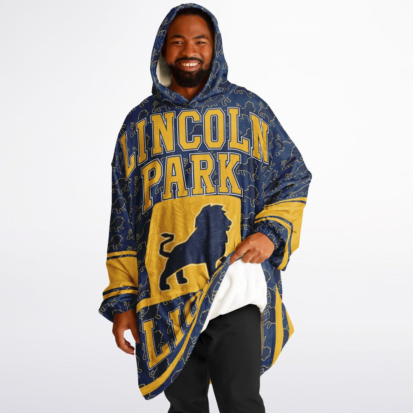 Lincoln Park High School Snug Hoodie | Hoodie Blanket | Lincoln Park Lions | Football SZN