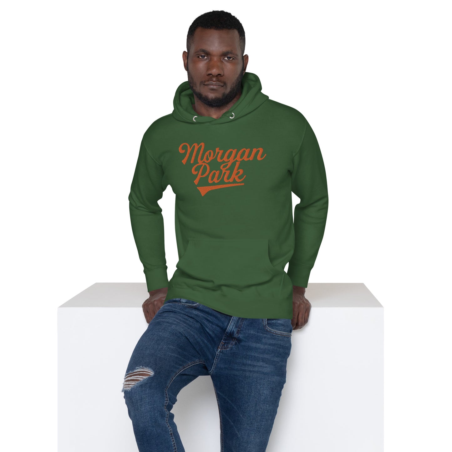 Embroidered Morgan Park Hoodie | Morgan Park Mustangs