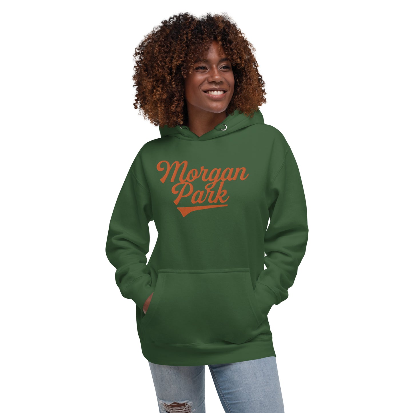 Embroidered Morgan Park Hoodie | Morgan Park Mustangs