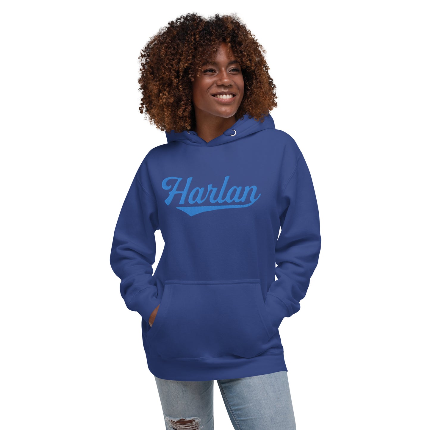 Embroidered Harland Hoodie | Harlan Falcons