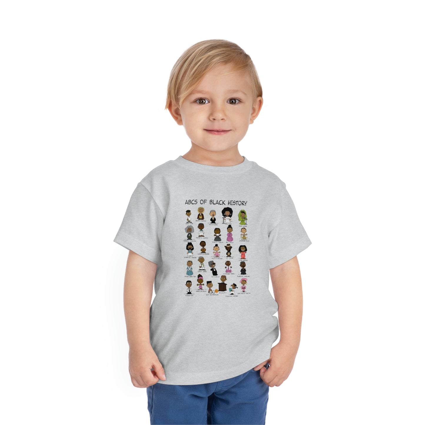 ABCs of Black History Toddler Short Sleeve Tee