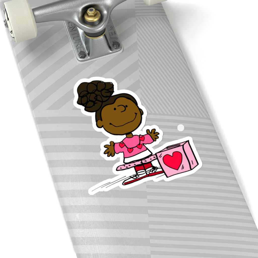 Keisha Valentine's Day Kiss-Cut Sticker