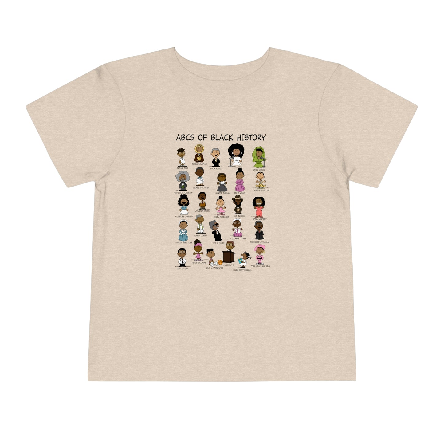 ABCs of Black History Toddler Short Sleeve Tee