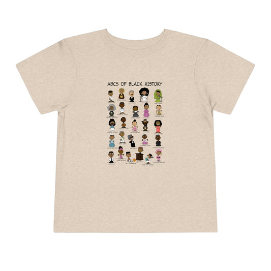 ABCs of Black History Toddler Short Sleeve Tee