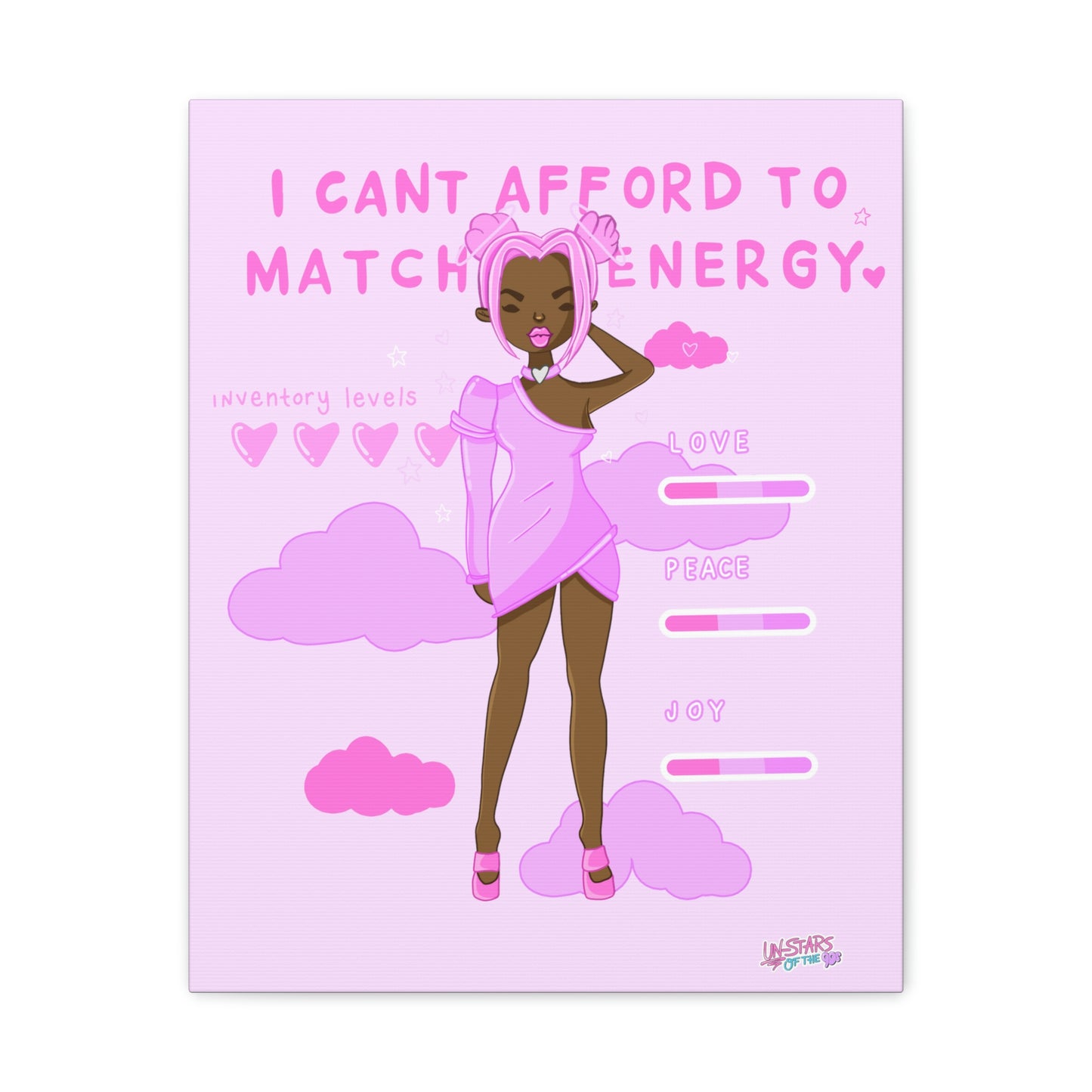 Not Matching Energy | Classic Canvas