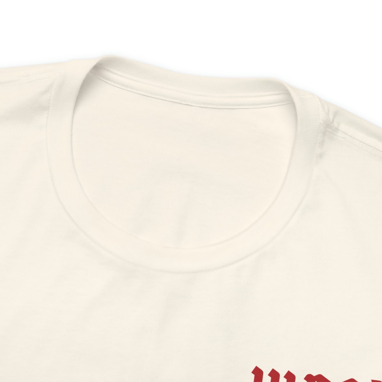 Red Text Juneteenth Unisex Jersey Short Sleeve Tee